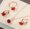 ZOSHI jewelry sets african bridal gold color necklace earrings Ring wedding crystal sieraden women fashion jewellery set