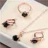 ZOSHI jewelry sets african bridal gold color necklace earrings Ring wedding crystal sieraden women fashion jewellery set
