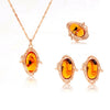 ZOSHI jewelry sets african bridal gold color necklace earrings Ring wedding crystal sieraden women fashion jewellery set