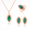 ZOSHI jewelry sets african bridal gold color necklace earrings Ring wedding crystal sieraden women fashion jewellery set
