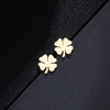 CACANA Stainless Steel Sets For Women Clover Shape Necklace Bracelets Earrings For Women Lover's Engagement Jewelry S79