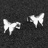 Jisensp Stainless Steel Jewelry Set Butterfly Necklace for Women Elegant Animal Necklace Earrings Sets Choker Necklaces bijoux